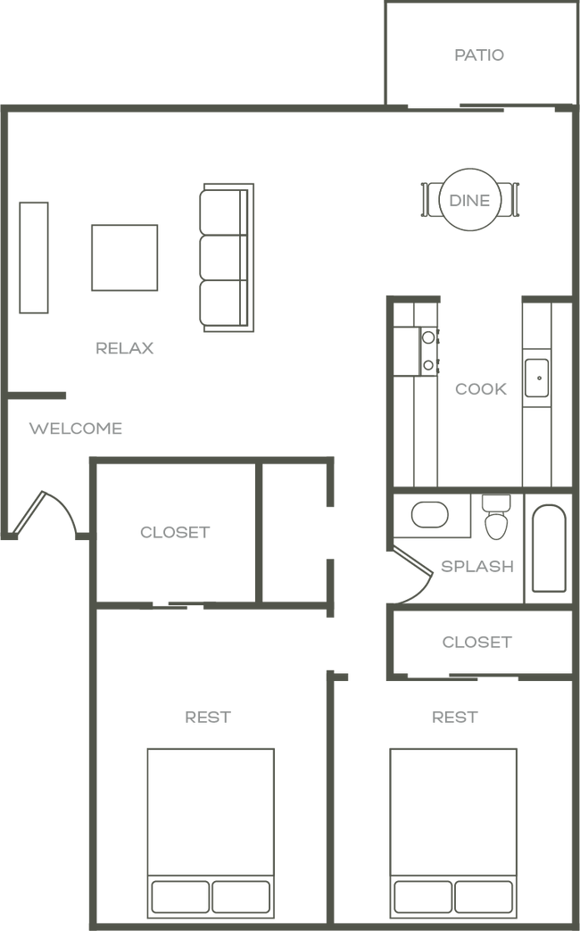 2 Bedroom C10 floor plan